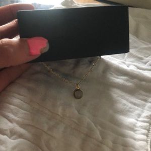 Smokey quartz stone choker